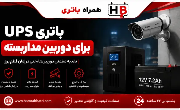 راهنمای انتخاب آمپر باتری UPS برای دوربین مداربسته